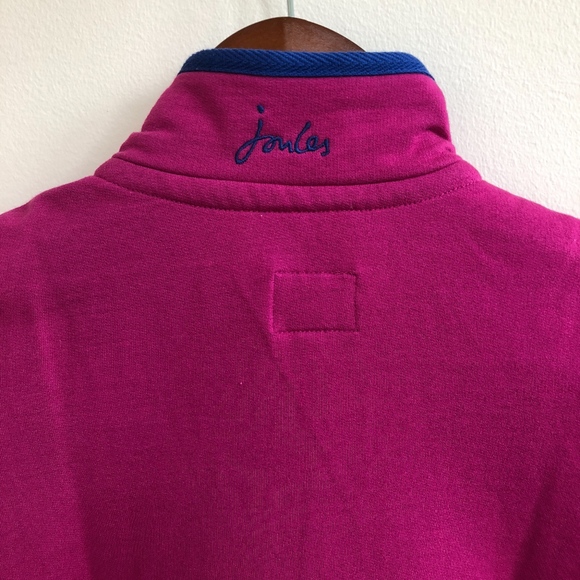 Joules Girls Fairdale Pink Half Zip Sweatshirt - Picture 4 of 8